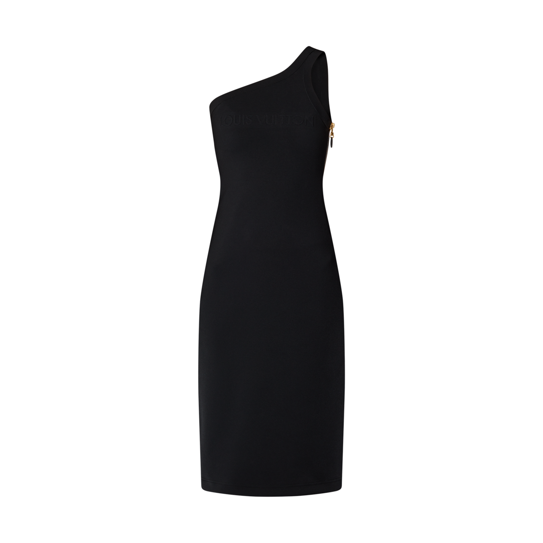 Embossed Signature Asymmetrical Dress - Women - Louis Vuitton